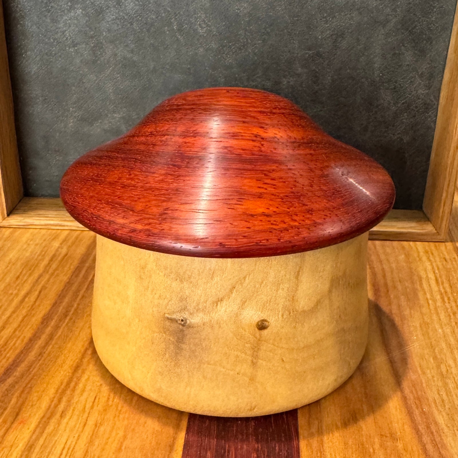 Wooden Mushroom Box