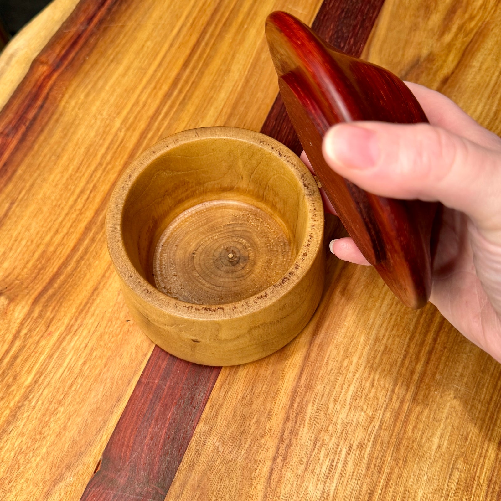 Wooden Mushroom Box