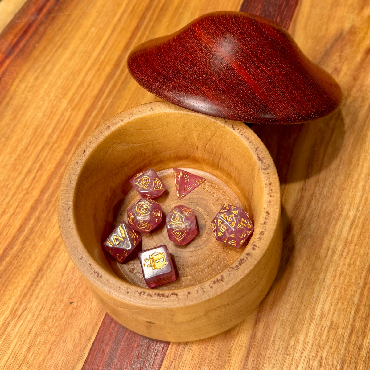 Wooden Mushroom Box