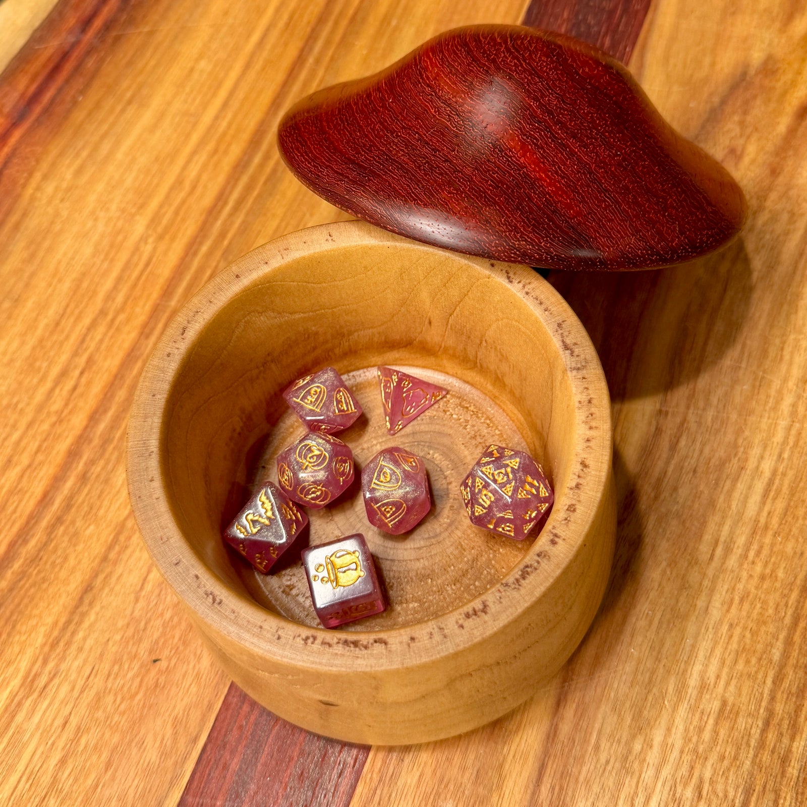Wooden Mushroom Box
