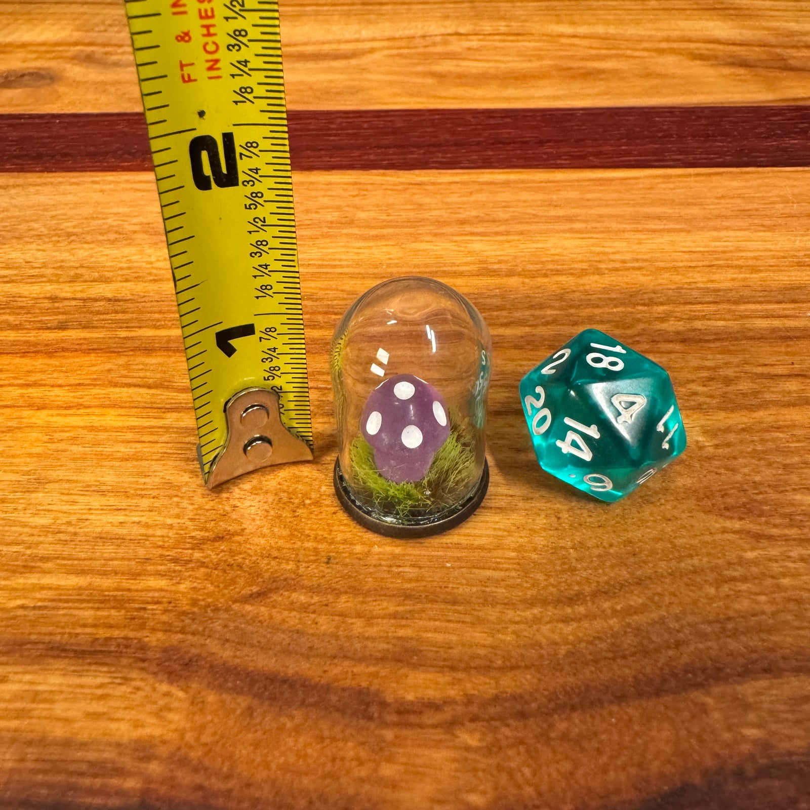 Tiny Glass Dome - Tiny Mushroom in grass