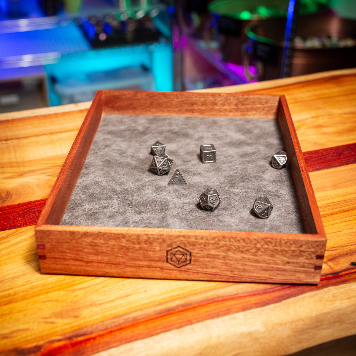 Dice Tray - Sapele