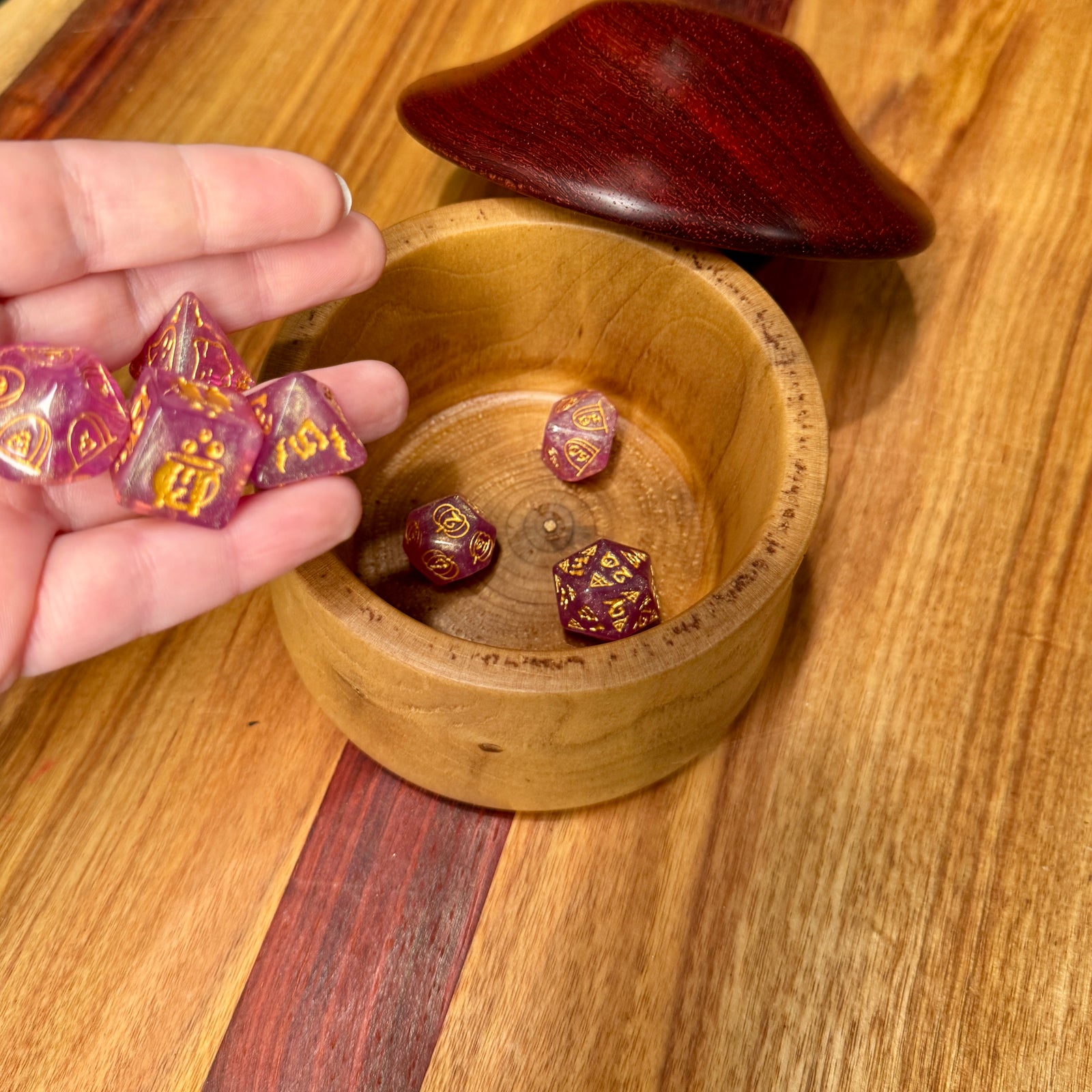 Wooden Mushroom Box