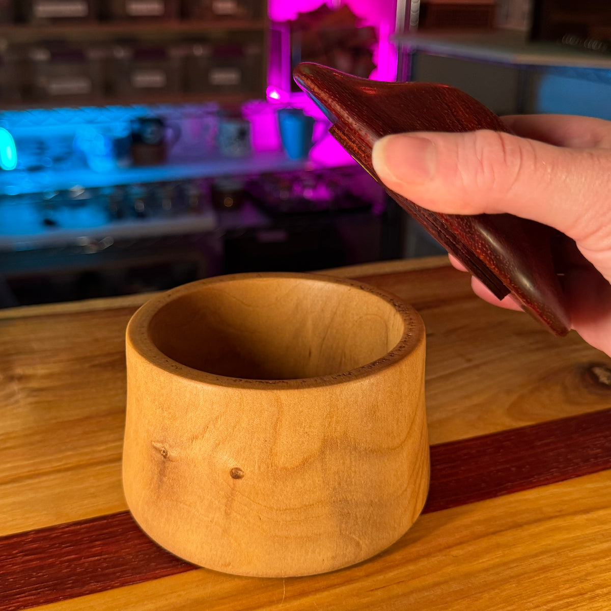 Wooden Mushroom Box
