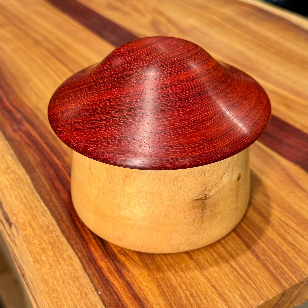 Wooden Mushroom Box