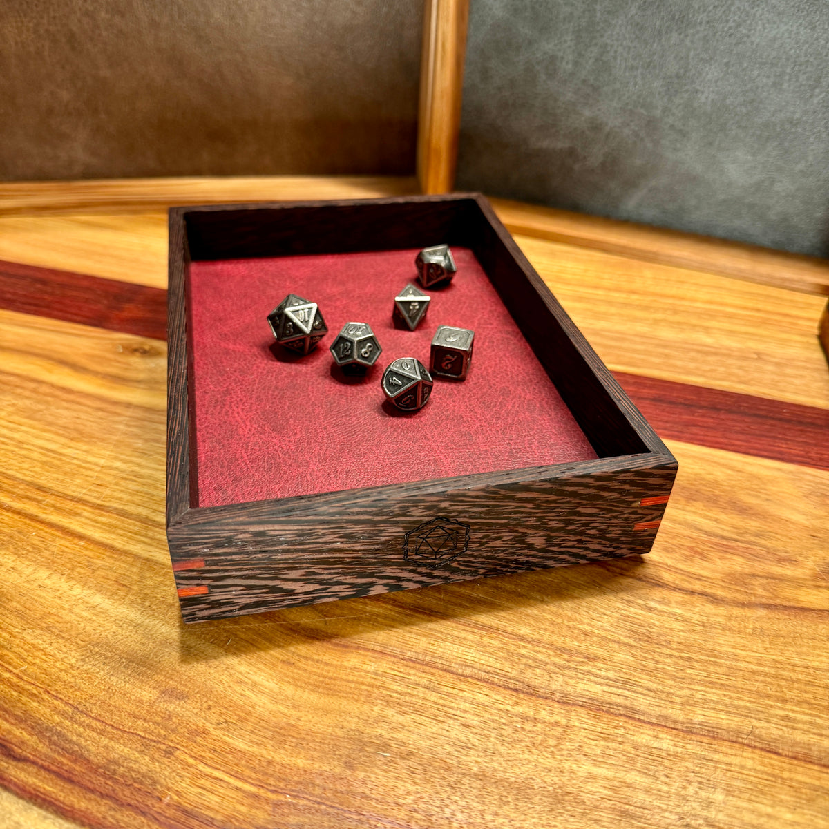 Mini Dice Tray - Wenge