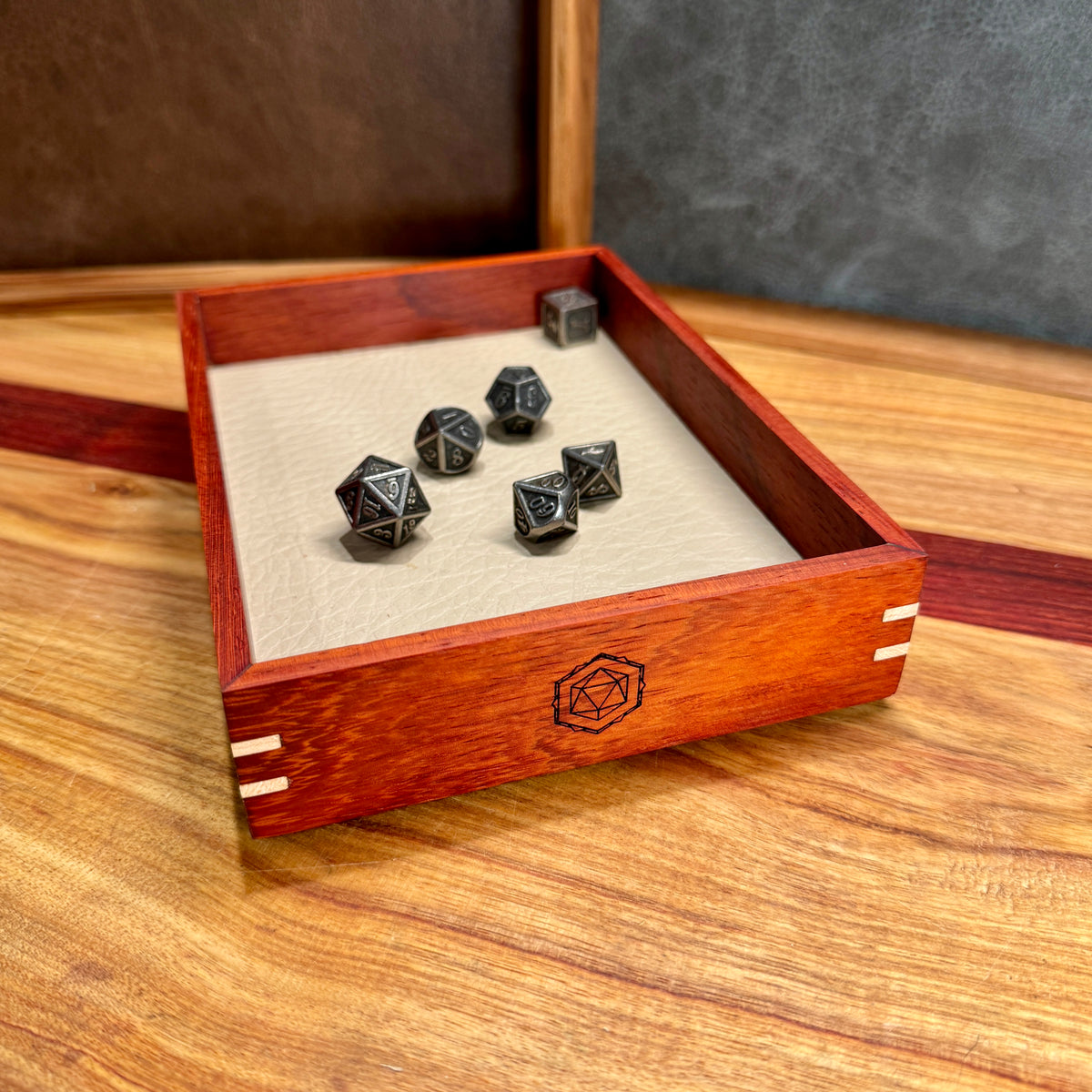 Mini Dice Tray - Padauk