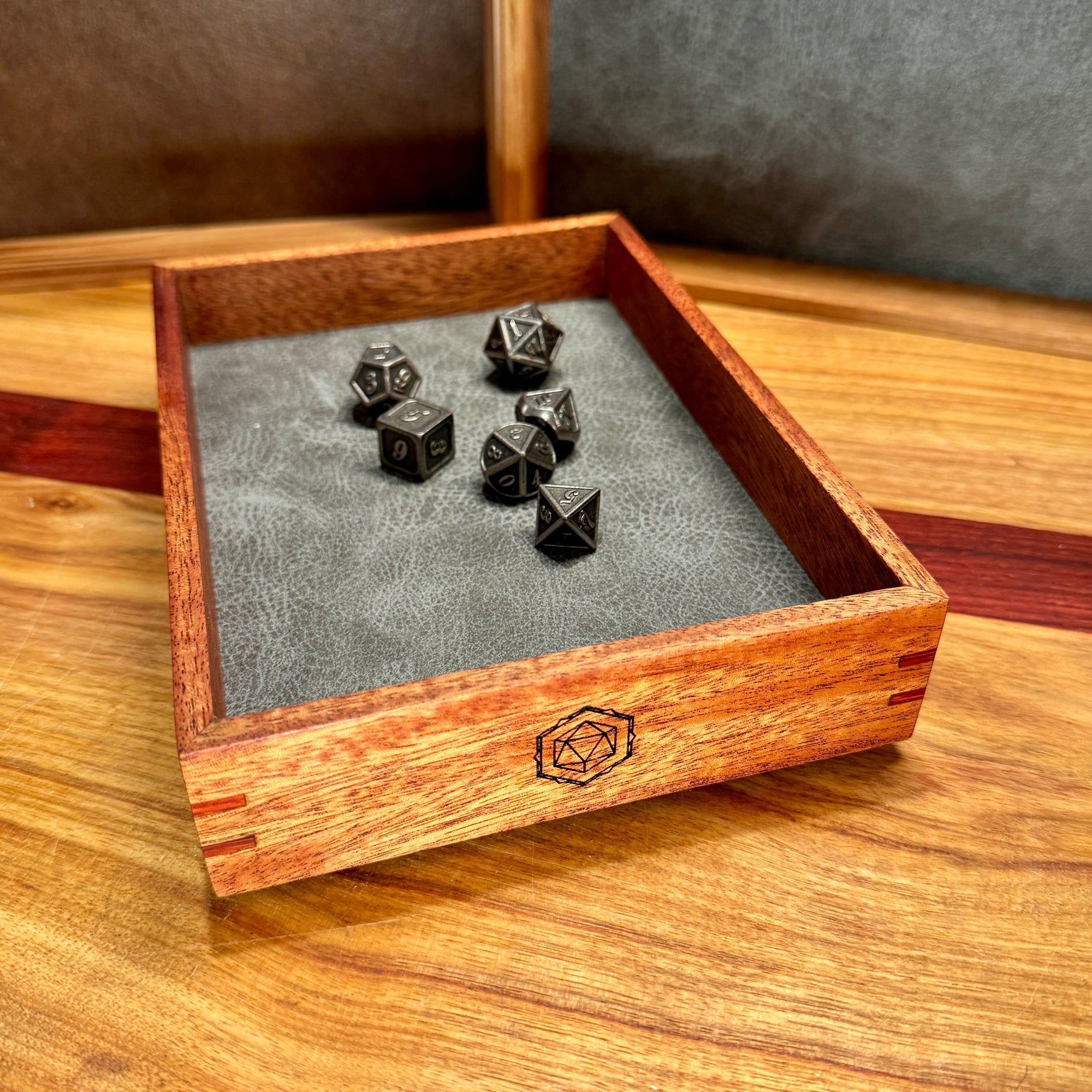 Mini Dice Tray - Sapele