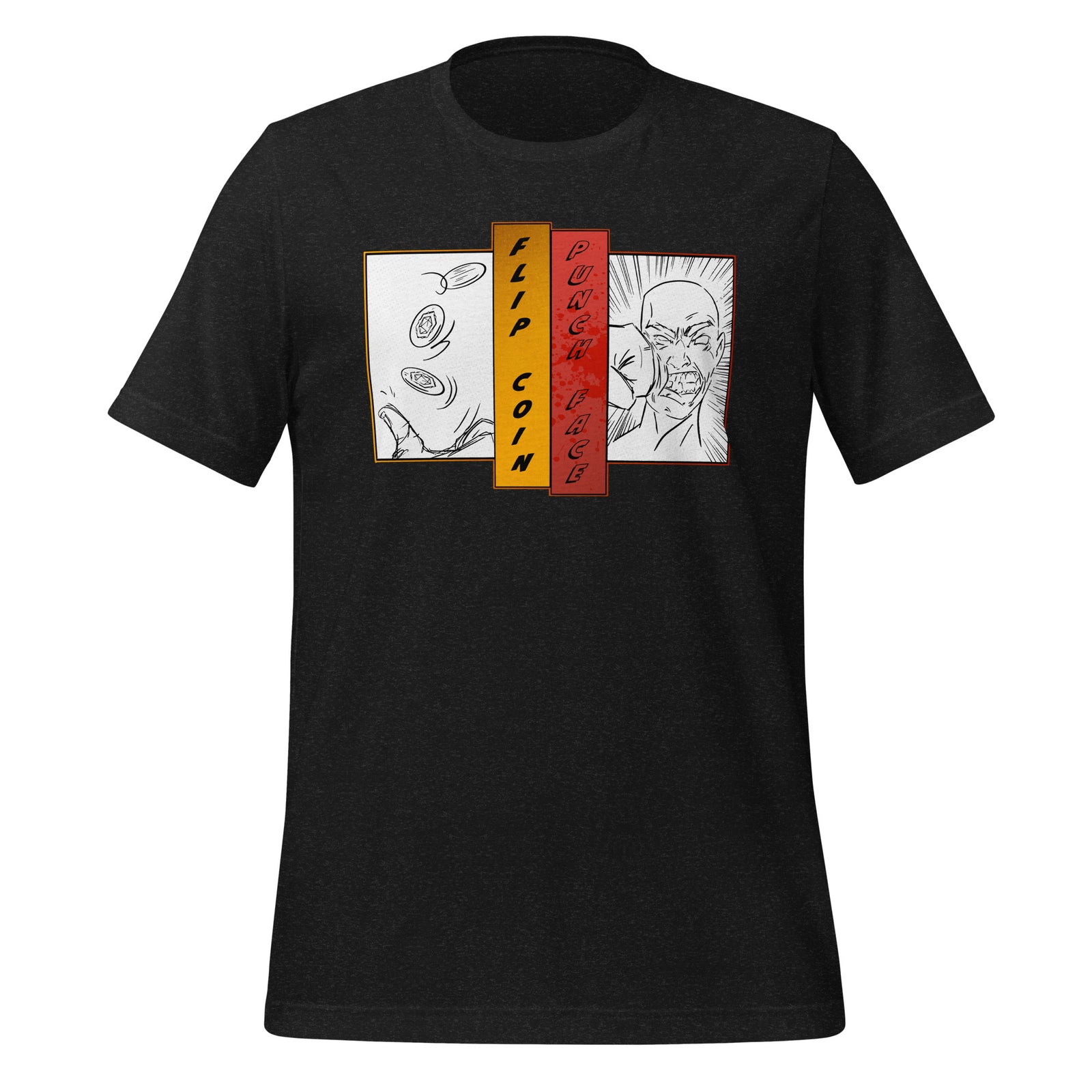 Flip Coin Punch Face Unisex Tee