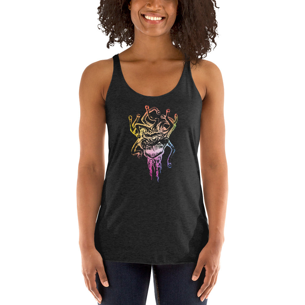 Rainbow Beholder Women's Racerback Tank