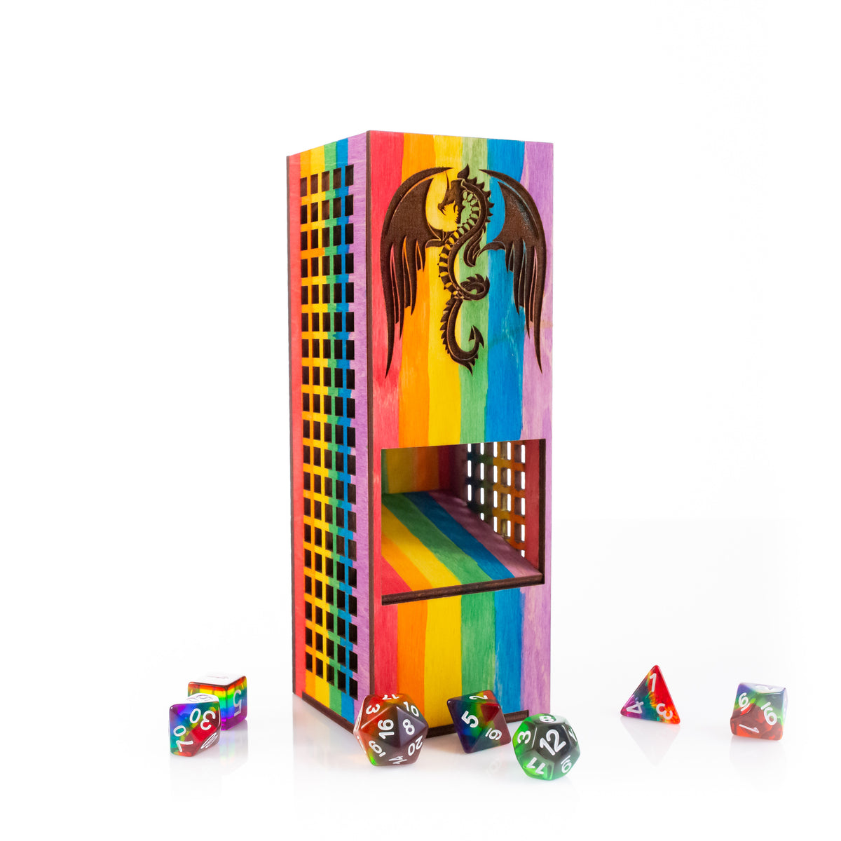 Pride Dragon Dice Tower - Choose Your Flag